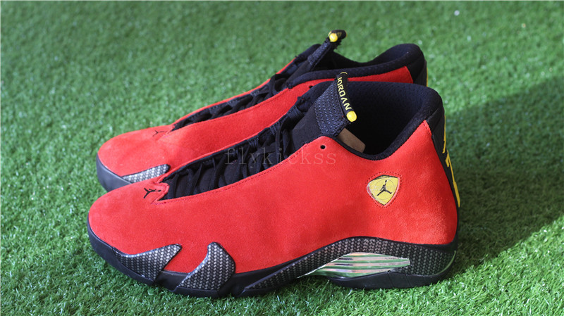 Authentic Air Jordan 14 Retro Ferrari Red